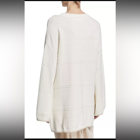 NWT SABLYN Eve Cotton Cashmere Blend Sweater Dress Size Large - Picture 2 of 7